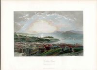 Picturesque American 1872 View Golden Gate California Before Bridge Original Print