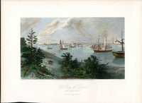 Picturesque American 1872 View City of Detroit Original Print