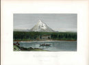 Picturesque American 1872 View Mount Hood Original Print