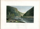 Picturesque American 1872 View Delaware Water Gap Original Print