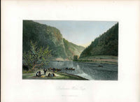 Picturesque American 1872 View Delaware Water Gap Original Print