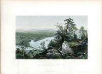 Picturesque American 1872 Connecticut Valley Mount Tom Original Print