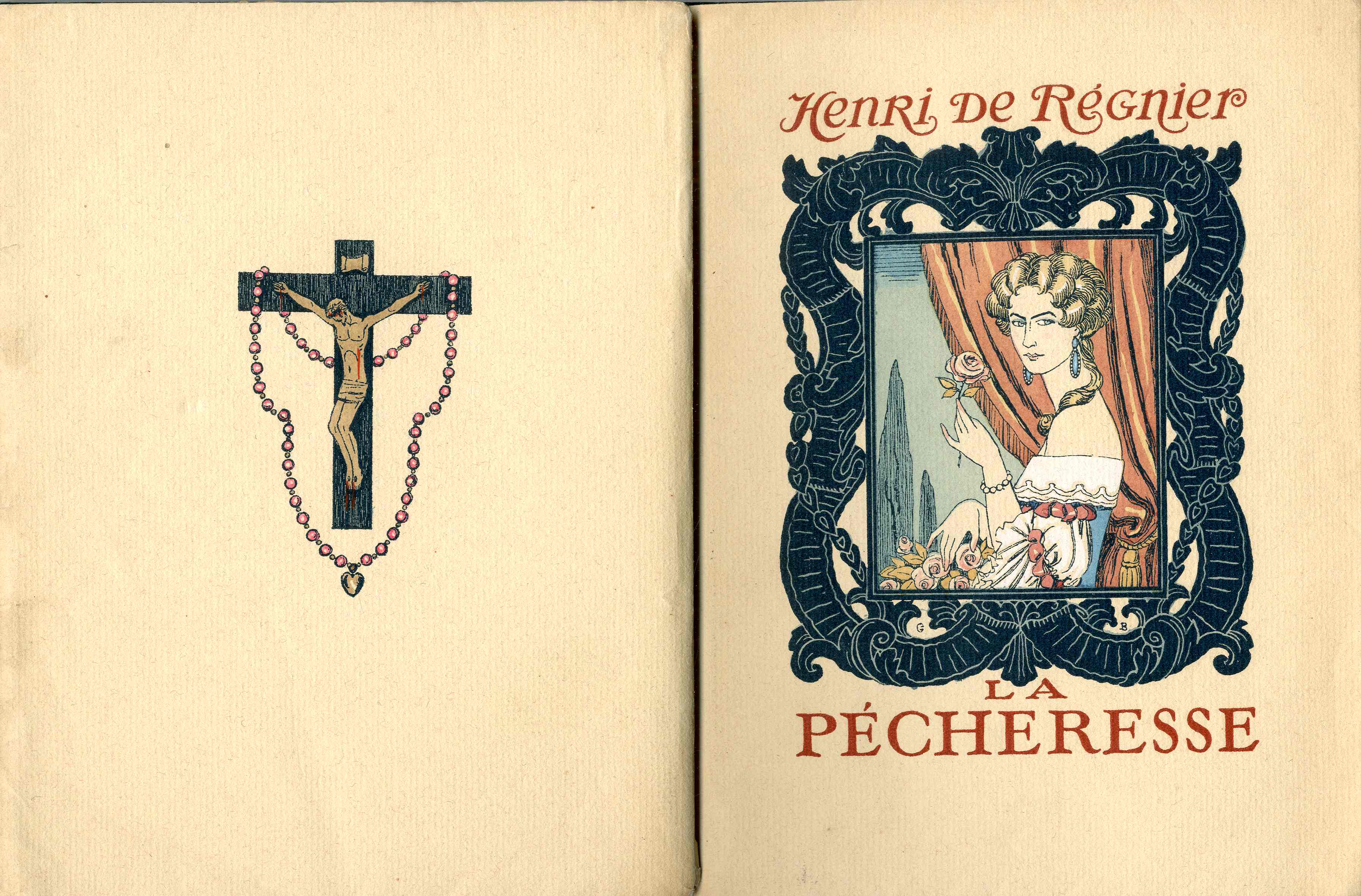 La Pecheresse by Henri De Regnier Color & Black & White Illustrations by George Barbier
