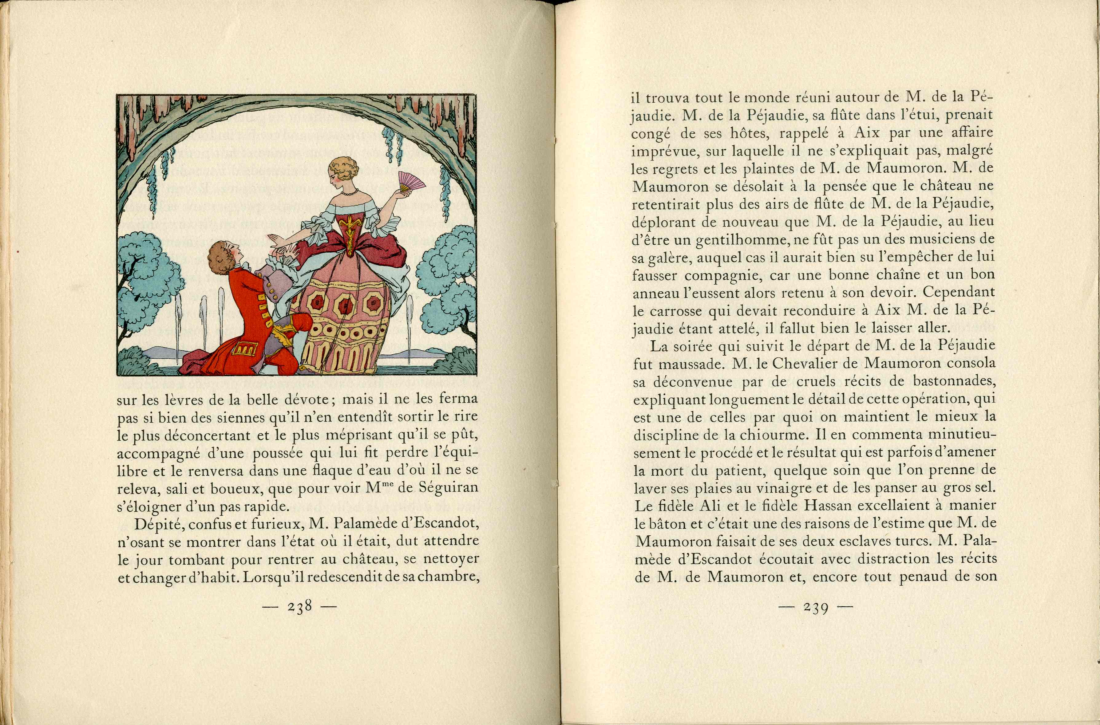 La Pecheresse by Henri De Regnier Color & Black & White Illustrations by George Barbier - Panteek Antique Prints