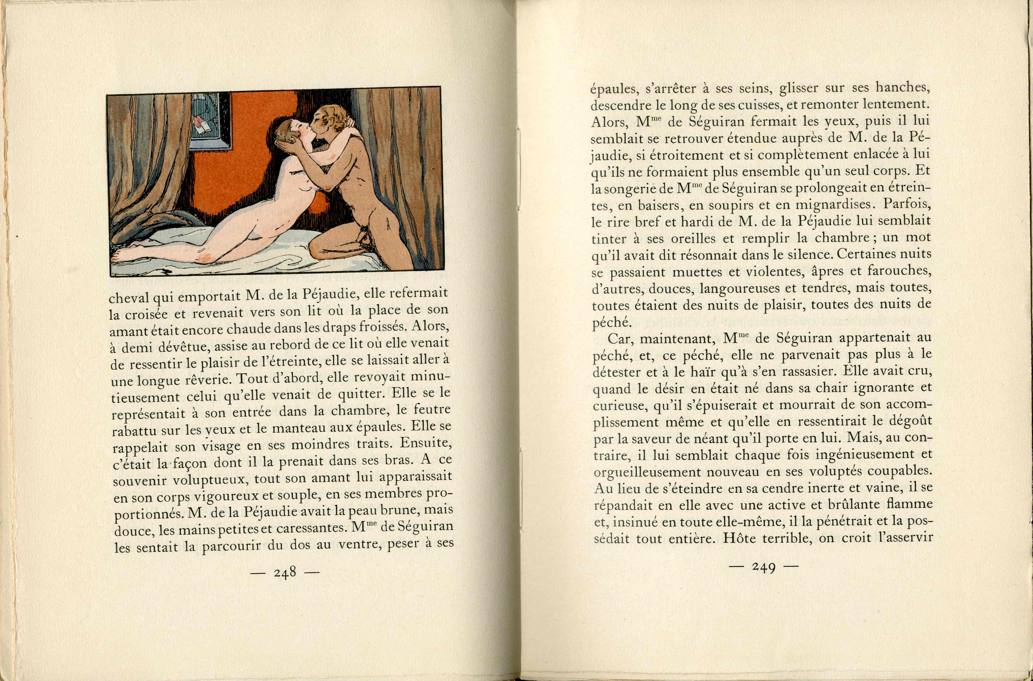 La Pecheresse by Henri De Regnier Color & Black & White Illustrations by George Barbier - Panteek Antique Prints