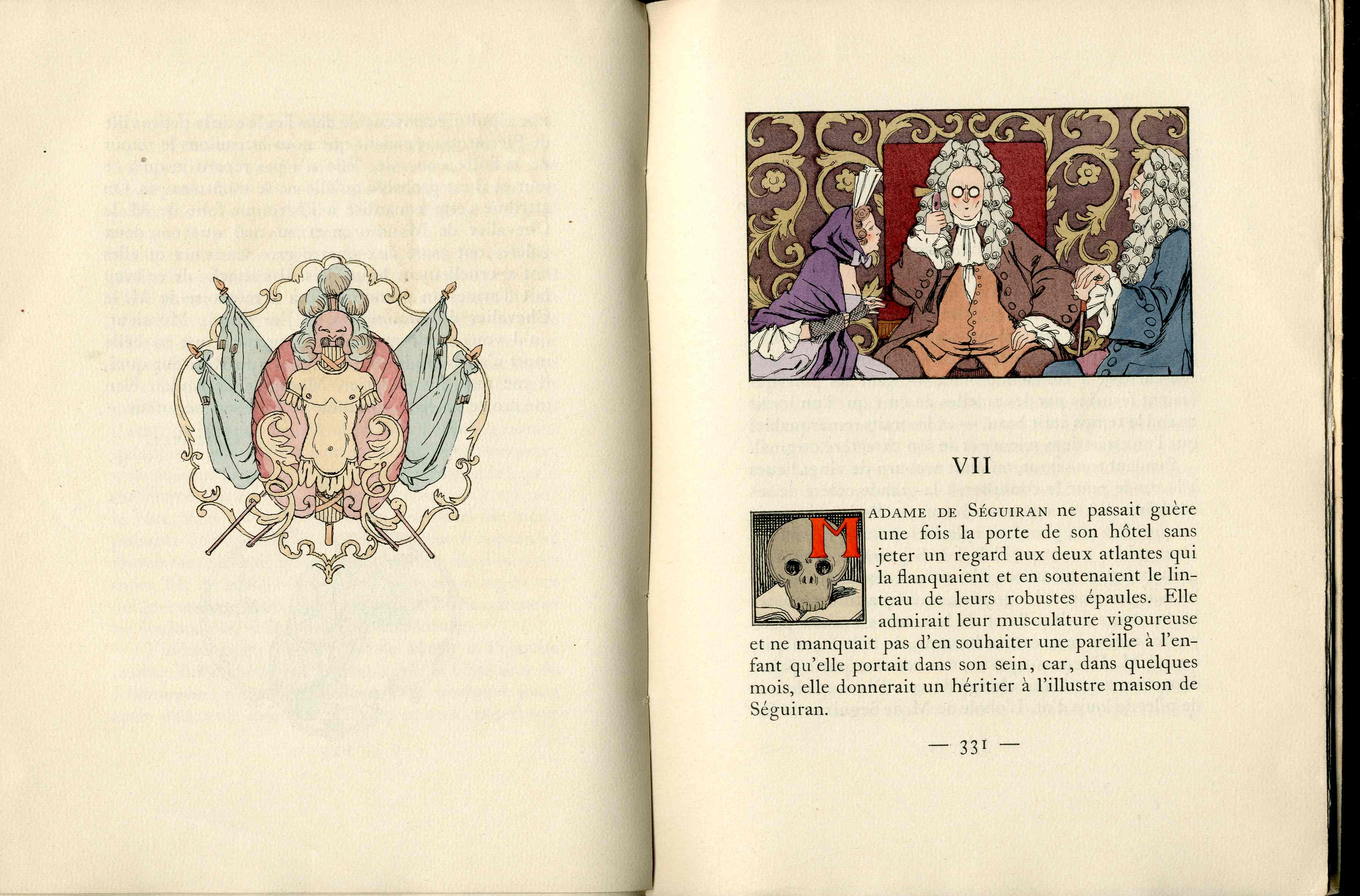 La Pecheresse by Henri De Regnier Color & Black & White Illustrations by George Barbier - Panteek Antique Prints
