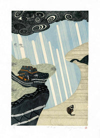 Rei (Ray) Morimura Rain RMO921 - Panteek Antique Prints