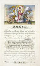 George Bickham Universal Penman 1741 Handwriting On Truth - Panteek Antique Prints