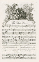 George Bickham English Song Engravings True Lover - Panteek Antique Prints