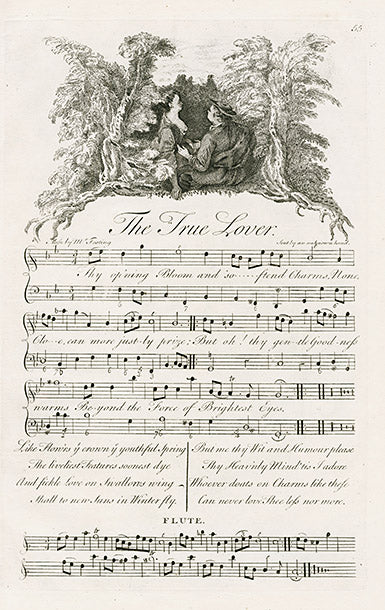 George Bickham English Song Engravings True Lover