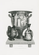Henry Moses Print Etruscan 3 Vases on Plinth - Panteek Antique Prints