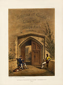 Nash Architecture Lithograph Moat House, Ightham, Kent - Panteek Antique Prints