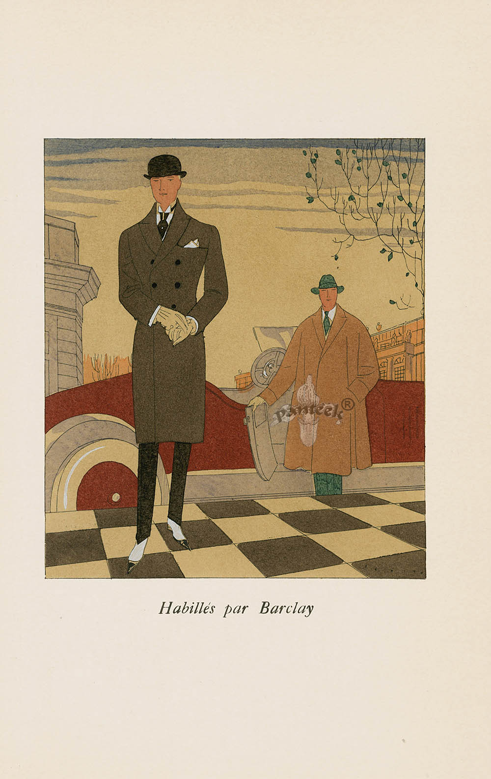 La Guirlande 1919 Art Deco Pochoir Umberto Brunelleschi | Panteek