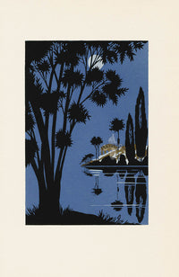 1919 Umberto Brunelleschi La Guirlande Lune, R. Stab - Panteek Antique Prints