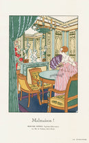 1919 Umberto Brunelleschi La Guirlande Malmaison, Bonette - Panteek Antique Prints