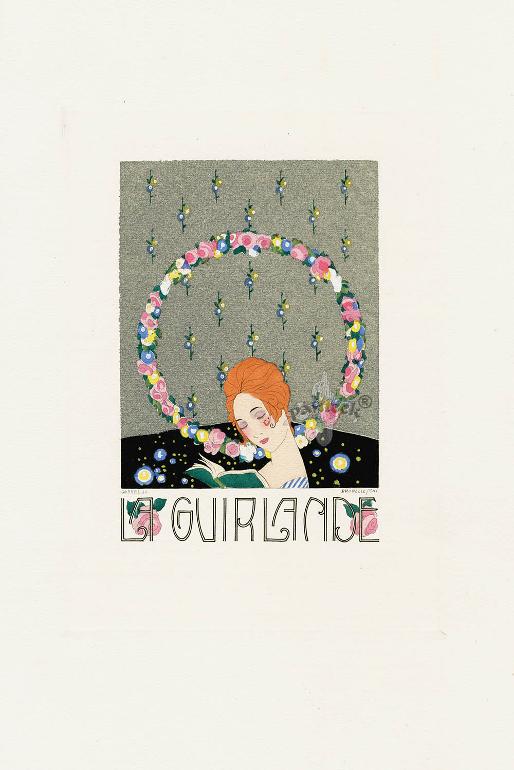 1919 Umberto Brunelleschi La Guirlande Title Page