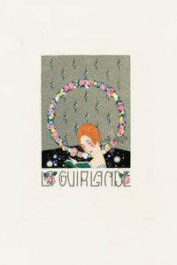 1919 Umberto Brunelleschi La Guirlande Title Page - Panteek Antique Prints