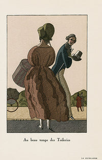 1919 Umberto Brunelleschi La Guirlande Tuileries, Cadogan - Panteek Antique Prints