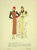 1920 Tres Parisien French Fashion Magazine Pochoir Creations Cheruit - Panteek Antique Prints