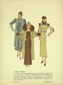 1920 Tres Parisien French Fashion Magazine Pochoir Creations O'Rossen - Panteek Antique Prints