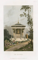 Ackermann Architecture Original Aquatint An Alcove - Panteek Antique Prints