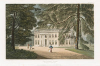 Ackermann Architecture Original Aquatint Delaford Park, Clows Esq - Panteek Antique Prints