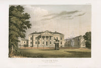 Ackermann Architecture Original Aquatint Hackwood Park, Lord Bolton - Panteek Antique Prints