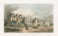 Ackermann Architecture Original Aquatint Villas Herne Hill, Camberwell - Panteek Antique Prints