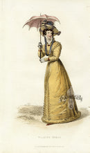 Ackermann's Repository Fashion Prints 1825 Walking Dress - Panteek Antique Prints