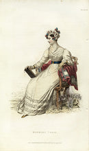 Ackermann's Repository Fashion Prints 1825 White Morning Dress - Panteek Antique Prints