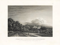 Angus English Stately Homes Original Print Chillingham Castle, Northum - Panteek Antique Prints
