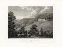 Angus English Stately Homes Original Print Clints, Yorks. - Panteek Antique Prints
