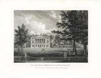 Angus English Stately Homes Original Print Gunnersbury House, Middx - Panteek Antique Prints