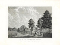 Angus English Stately Homes Original Print Hare Hall, Essex - Panteek Antique Prints