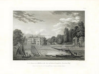 Angus English Stately Homes Original Print Lacy House, Middx. - Panteek Antique Prints
