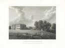 Angus English Stately Homes Original Print Lartington, Yorks. - Panteek Antique Prints