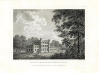 Angus English Stately Homes Original Print Melville Castle, MidLothian - Panteek Antique Prints