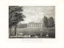 Angus English Stately Homes Original Print Milton, Northants. - Panteek Antique Prints