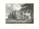 Angus English Stately Homes Original Print Raby Castle, Durham - Panteek Antique Prints