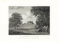 Angus English Stately Homes Original Print Theobalds, Herts. - Panteek Antique Prints