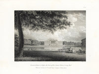 Angus English Stately Homes Original Print Wansted House, Essex - Panteek Antique Prints