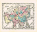 Antique Map Prints Colton Atlas Asia - Panteek Antique Prints