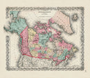Antique Map Prints Colton Atlas Northern America - Panteek Antique Prints