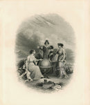 Antique Map Prints Colton Atlas Title Page Women & Globe - Panteek Antique Prints