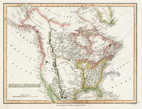 Antique Maps of the World, America, Arctic 1690, N. America 1808 - Panteek Antique Prints