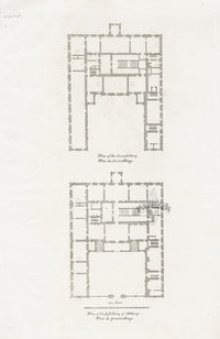 Architecture Stately Homes Vitruvius Britannicus Althrop 1715 - Panteek Antique Prints