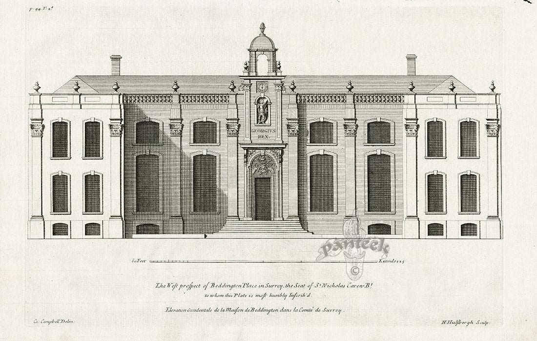Architecture Stately Homes Vitruvius Britannicus Beddington W. 1715