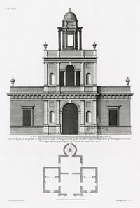 Architecture Stately Homes Vitruvius Britannicus Chisnick 1715 - Panteek Antique Prints