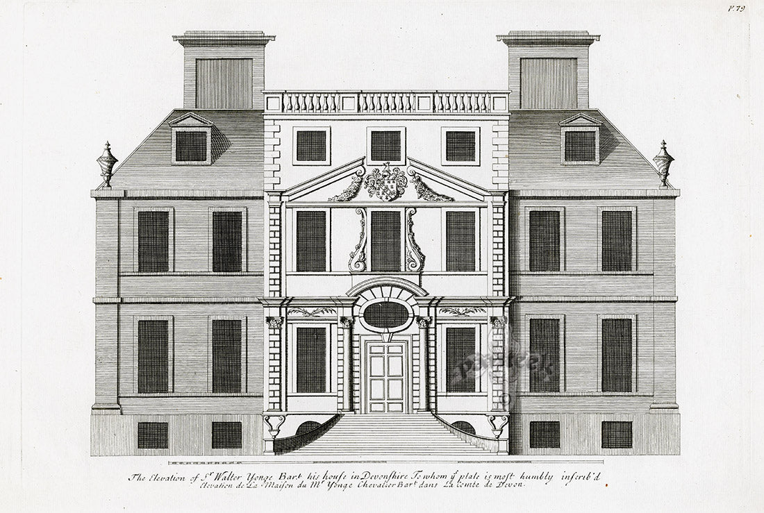 Architecture Stately Homes Vitruvius Britannicus Devonshire 1715