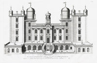 Architecture Stately Homes Vitruvius Britannicus Drumlenrig 1715 - Panteek Antique Prints